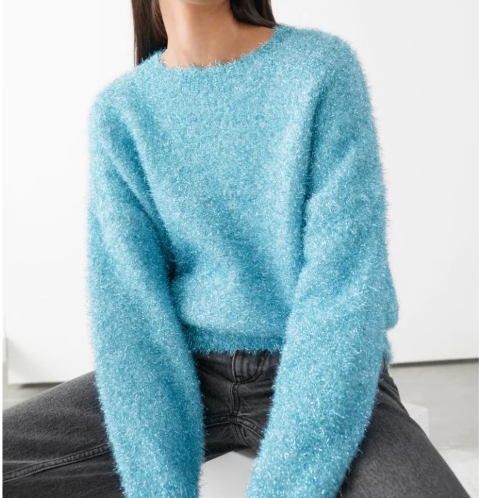 New & Other Stories Oversized
Glitter Lurex Sweater size XS. New without tags.